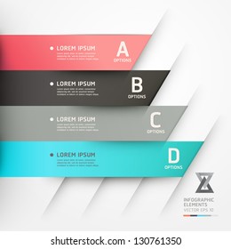 Modern origami style options banner. Vector illustration. can be used for workflow layout, diagram, number options, step up options, web design, infographics.