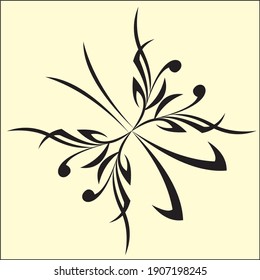 modern ornamen tribal tattoo design