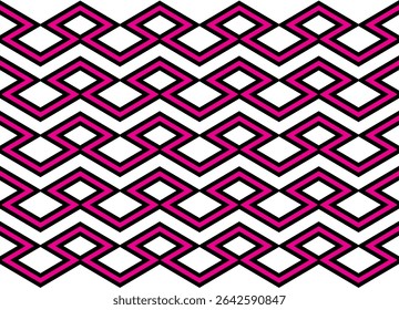 Modern ornament. vector pattern of purple-black broken lines on a white background.  vector background. Graphic design element in retro style. Geometric shape