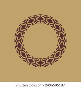 modern ornamental circle frame border decorative pattern