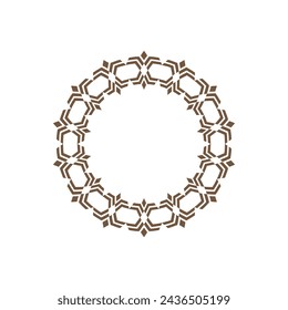 modern ornamental circle frame border decorative pattern