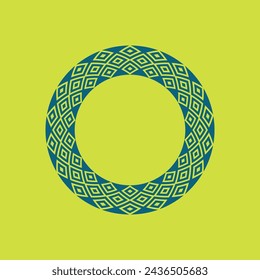 modern ornamental circle frame border decorative pattern