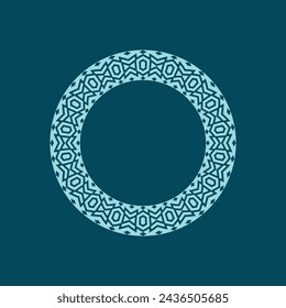 modern ornamental circle frame border decorative pattern