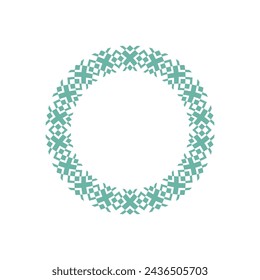 modern ornamental circle frame border decorative pattern