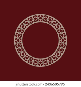 modern ornamental circle frame border decorative pattern