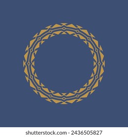 modern ornamental circle frame border decorative pattern