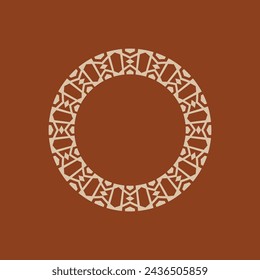 modern ornamental circle frame border decorative pattern