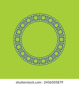 modern ornamental circle frame border decorative pattern