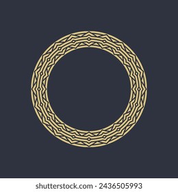 modern ornamental circle frame border decorative pattern