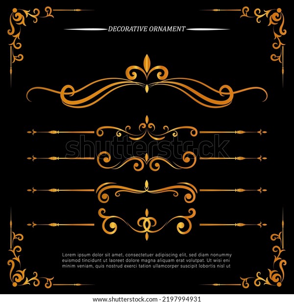 modern ornamental decorative element and divider\
hand drawing