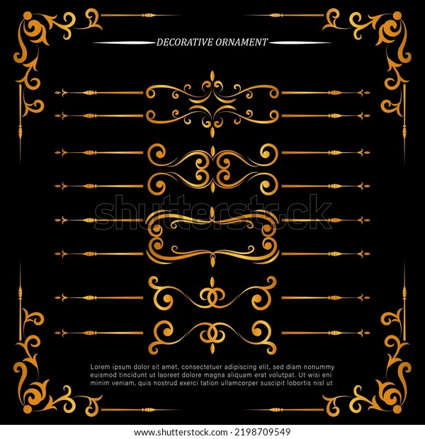 modern ornamental decorative element and divider
hand drawing