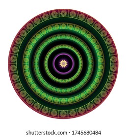 Fondo moderno de diseño ornamental Vector Premium 
