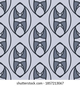 Patrón moderno ornamental sin soldadura, 
 diseño vectorial de forma de geometría