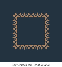 modern ornamental square frame border decorative pattern