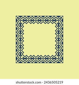 modern ornamental square frame border decorative pattern