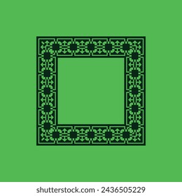 modern ornamental square frame border decorative pattern