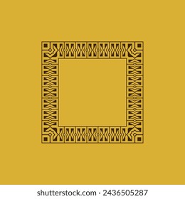 modern ornamental square frame border decorative pattern