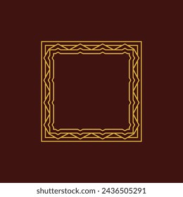 modern ornamental square frame border decorative pattern
