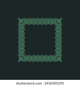 modern ornamental square frame border decorative pattern