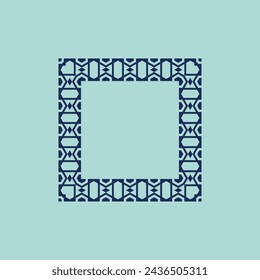 modern ornamental square frame border decorative pattern