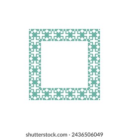 modern ornamental square frame border decorative pattern
