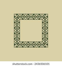 modern ornamental square frame border decorative pattern