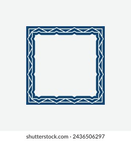 modern ornamental square frame border decorative pattern