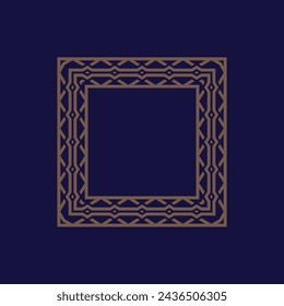 modern ornamental square frame border decorative pattern