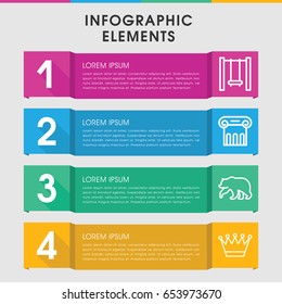 Modern ornate infographic template. infographic design with ornate icons includes bear, greek column, crown. can be used for presentation, diagram, annual report, web design.
