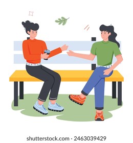 Modern Outdoor Adventures Ilustraciones planas  

