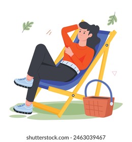Modern Outdoor Adventures Ilustraciones planas  
