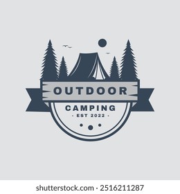 Modern Outdoor Camping Logo Design