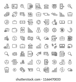 Modern Outline Style Banking Icons Collection. Premium Quality Symbols And Sign Web Logo Collection. Pack Modern Infographic Logo And Pictogram. Simple Money Pictograms On A White Background.