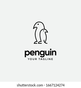 modern outstanding Penguin animal logo vector template
