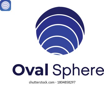  modern Oval sphere logo design vector signs and symbols