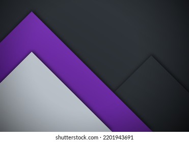 Modern Overlap Dimension Purple Line Bar Background with Copy Space for Text or Message