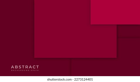 Modern Overlap Dimension Red Line Bar Background with Copy Space for Text or Message