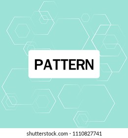 Modern Overlap Hexagon Pattern Blue Background Vector Image
