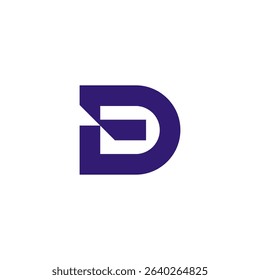Modern Overlapping Letter D G Logo