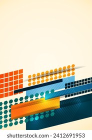 Modern overlaps of dynamic geometric shapes. Cover for cover, wallpaper, poster, banner, website, flyer. Vector illustration