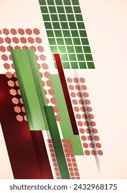 Modern overlaps of dynamic geometric shapes. Cover for cover, wallpaper, poster, banner, website, flyer. Vector illustration