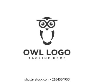 Modern owl logo design for business company or community