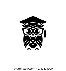 concepto de diseño de logotipo de búho moderno