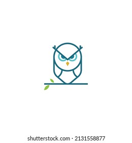 Modern Owl Logo Design good for companies, schools and colleges. Vector art illustration.