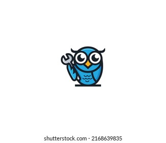 Modern Owl Logo Design Template