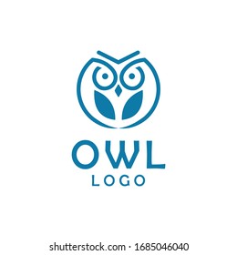 modern owl logo design vector