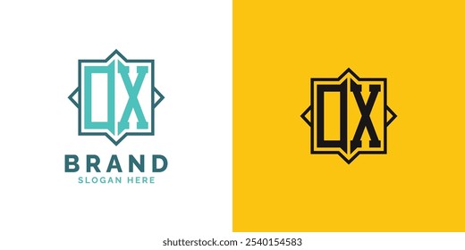 Modern OX Monogram Logo Design. Initial Letter OX Logo, Versatile Branding Suitable for any Brand