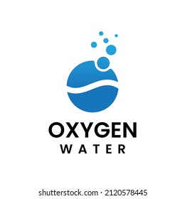 Modern Oxygen Water Vector Logo Design