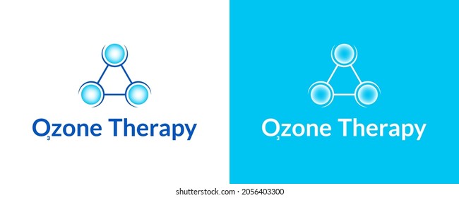 Modern Ozone Therapy Logo. Vector Illustration.