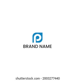 Modern P Letter Hedphone Logo Design